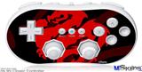 Wii Classic Controller Skin - Oriental Dragon Red on Black