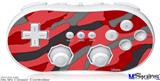 Wii Classic Controller Skin - Camouflage Red