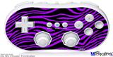 Wii Classic Controller Skin - Purple Zebra