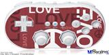 Wii Classic Controller Skin - Love and Peace Pink
