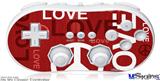 Wii Classic Controller Skin - Love and Peace Red