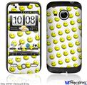 HTC Droid Eris Skin - Smileys on White