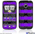 HTC Droid Eris Skin - Skull Stripes Purple