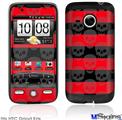 HTC Droid Eris Skin - Skull Stripes Red