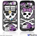 HTC Droid Eris Skin - Princess Skull Purple