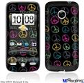 HTC Droid Eris Skin - Kearas Peace Signs Black