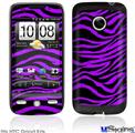 HTC Droid Eris Skin - Purple Zebra
