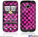 HTC Droid Eris Skin - Pink Checkerboard Sketches