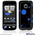 HTC Droid Eris Skin - Lots of Dots Blue on Black