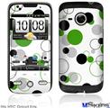 HTC Droid Eris Skin - Lots of Dots Green on White