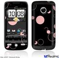 HTC Droid Eris Skin - Lots of Dots Pink on Black