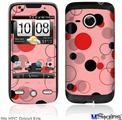 HTC Droid Eris Skin - Lots of Dots Red on Pink