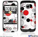 HTC Droid Eris Skin - Lots of Dots Red on White