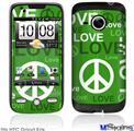 HTC Droid Eris Skin - Love and Peace Green