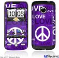 HTC Droid Eris Skin - Love and Peace Purple