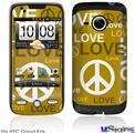 HTC Droid Eris Skin - Love and Peace Yellow