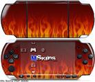 Sony PSP 3000 Skin - Fire Flames on Black