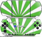 Sony PSP 3000 Skin - Rising Sun Japanese Green