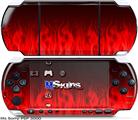 Sony PSP 3000 Skin - Fire Flames Red