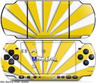 Sony PSP 3000 Skin - Rising Sun Japanese Yellow