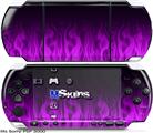 Sony PSP 3000 Skin - Fire Flames Purple