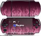 Sony PSP 3000 Skin - Fire Flames Pink