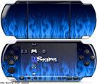 Sony PSP 3000 Skin - Fire Flames Blue