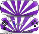 Sony PSP 3000 Skin - Rising Sun Japanese Purple