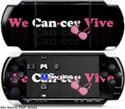 Sony PSP 3000 Skin - We Can-cer Vive Beast Cancer