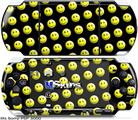 Sony PSP 3000 Skin - Smileys on Black