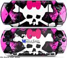 Sony PSP 3000 Skin - Pink Diamond Skull