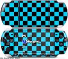 Sony PSP 3000 Skin - Checkers Blue