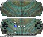 Sony PSP 3000 Skin - Tie Dye Turquoise Stripes