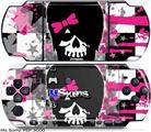 Sony PSP 3000 Skin - Scene Kid Girl Skull