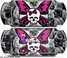 Sony PSP 3000 Skin - Skull Butterfly