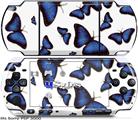 Sony PSP 3000 Skin - Butterflies Blue