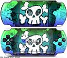 Sony PSP 3000 Skin - Cartoon Skull Rainbow