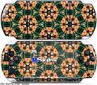 Sony PSP 3000 Skin - Floral Pattern Orange