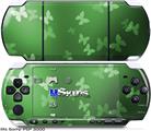 Sony PSP 3000 Skin - Bokeh Butterflies Green