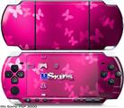 Sony PSP 3000 Skin - Bokeh Butterflies Hot Pink