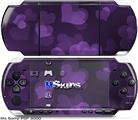 Sony PSP 3000 Skin - Bokeh Hearts Purple