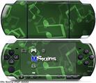 Sony PSP 3000 Skin - Bokeh Music Green