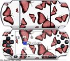 Sony PSP 3000 Skin - Butterflies Pink