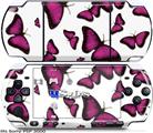 Sony PSP 3000 Skin - Butterflies Purple
