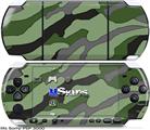 Sony PSP 3000 Skin - Camouflage Green