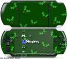 Sony PSP 3000 Skin - Holly Leaves on Green