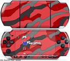 Sony PSP 3000 Skin - Camouflage Red