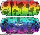 Sony PSP 3000 Skin - Cute Rainbow Monsters
