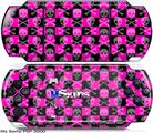 Sony PSP 3000 Skin - Skull Crossbones Checkerboard