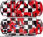 Sony PSP 3000 Skin - Checkerboard Splatter